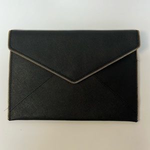 Rebecca Minkoff Envelope Clutch, Black & Gold